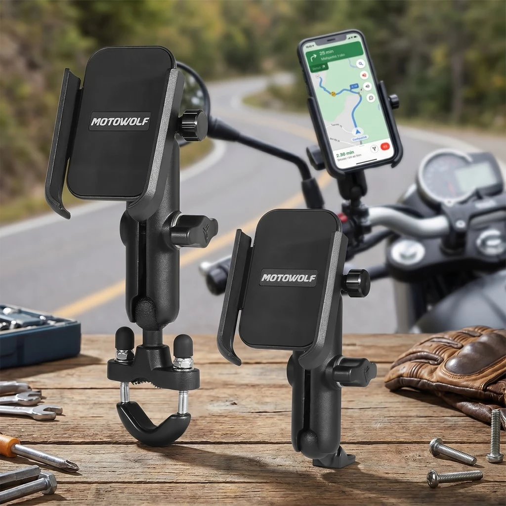 Review Motowolf Phone Holder Motor V3: Holder HP Aluminium Kokoh dan Bebas Getar
